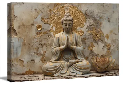 Obrázek produktu pro Obraz na plátně Buddha 120x80 cm - meditace a klid