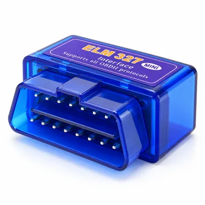 Produktbild von OBD2 Scanner Bluetooth Mini – Kfz Diagnosegerät & OBD-Adapter für Android, Fehlerspeicher auslesen per App, kompakt – Blau