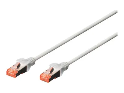 Zdjęcie produktu dla Digitus Kabel krosowy CAT 6 S/FTP, 10 sztuk, 3 m, Cat6, S/FTP (S-STP), RJ-45, RJ-45, Szary