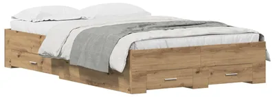 Obrázek produktu pro vidaXL Artisan dubový rám postele 120 x 190 cm materiál na bázi dřeva