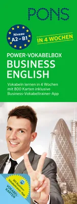Produktbild von PONS Power-Vokabelbox Business English in 4 Wochen
