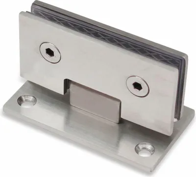 Produktbild von Edelstahl Glastürscharnier, Wand/Glas mittig