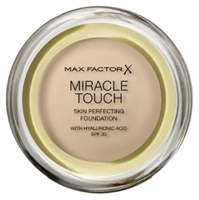 Produktbild von Max Factor Miracle Touch, Kompaktes Gehäuse, Pulver, Universal, Anti-Rötung, Feuchtigkeitsspendend, Glanz, Glättend, Belebend, Creamy Ivory, Matte