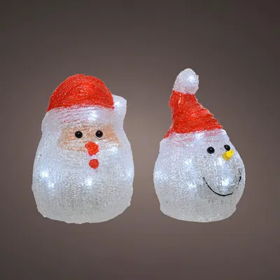 Produktbild von Weihnachtsmann-LED-Figur für Modell mit passenden Innenbatterien. 491239