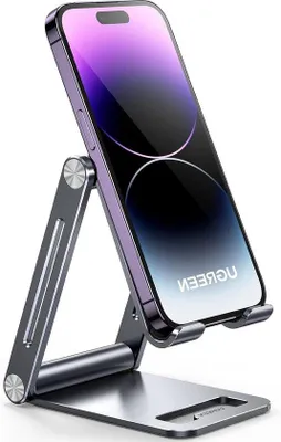 Immagine prodotto di Supporto da scrivania regolabile in alluminio per smartphone
