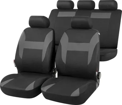 Produktbild von CarComfort Autositzbezug Nampa Komplettset grau, 13422