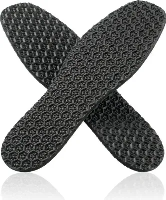 Produktbild von Premium Zellkautschuk Langsohle "Black Star" 6mm Stärke - 1 Paar Schuhreparatur Sohle "Black Star" - Zellkautschuk Langsohle - Schuhsohle - Anti Rutsch Sohle - Gummisohlen zum aufkleben