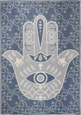 Image de Teppich d'extérieur, Wendekelim EX1 BLU