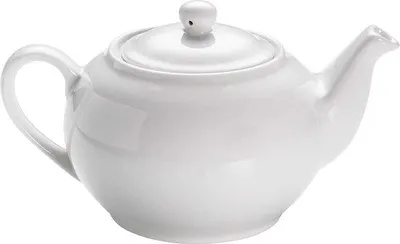 Zdjęcie produktu dla Klasyczny porcelanowy dzbanek do herbaty 500 ml, biały