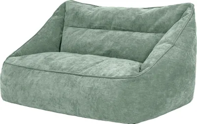 Produktbild von icon Sitzsack Sofa Chenille Cecilia, Salbeigrün, Sitzsack Erwachsene mit Füllung Für Das Wohnzimmer,Riesensitzsack XXL Flauschig - Hergestellt in Deutschland