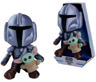 Produktbild von Simba Toys plush Star Wars Mandalorian m. Mini Grogu