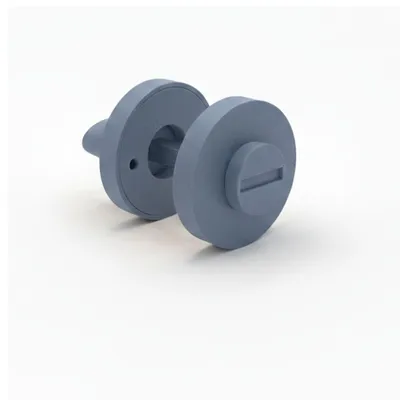 Produktbild von WC-Schloss Türöffner mit Drehknopf – Rundes Rosetten-Set – Home 3D – Blau