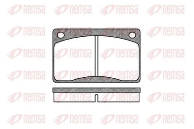 Produktbild von REMSA Bremsbeläge Satz Vorne Bremsklötze für VOLVO 240 Kombi (P245) 0042.30