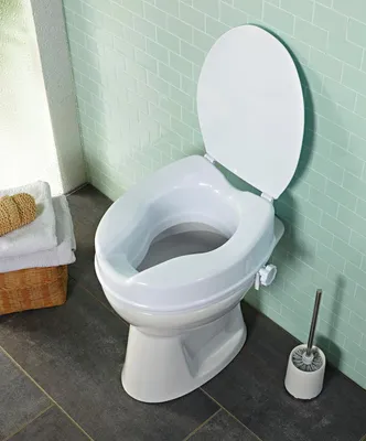 Produktbild von Toilettensitzerhöhung 10 cm. Toilettenerhöher Toilettenaufsatz Sitzerhöhung bis 136 kg.