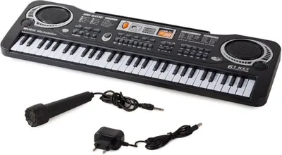 Obrázok produktu pre Varhany detské+mikrofón 61 klávesov čierne S14687