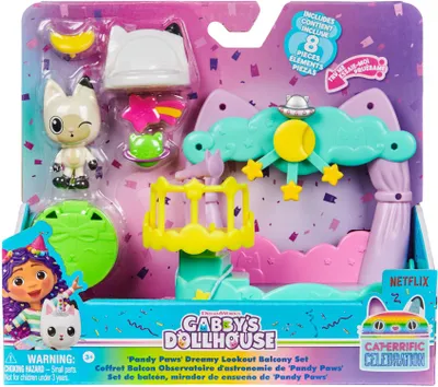 Produktbild von Spin Master Gabby Balkon Pandy Puppenhaus Rosa  Rosa One Size