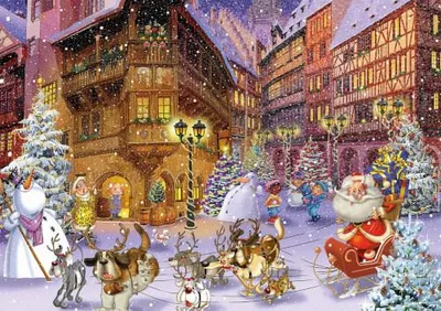 Produktbild von Piatnik Puzzle Weihnachtsdorf 1000 Teile - Winter Motiv Jigsaw Puzzle