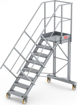 Produktbild von Altrex Podesttreppe fahrbar 45° 8 Stufen