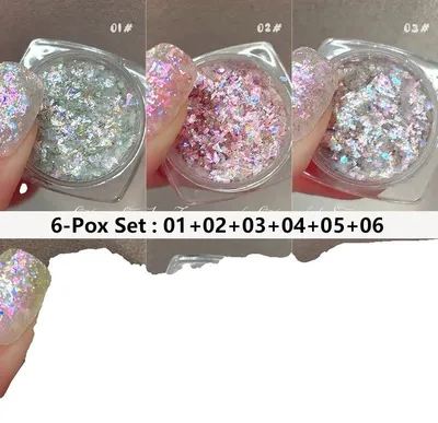 Immagine prodotto di Glitter per unghie, paillettes scintillanti, decorazioni artistiche creative, MP8183TZ
