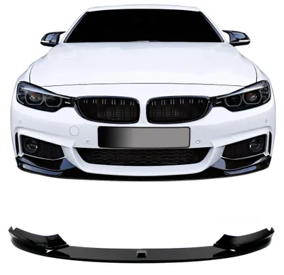 Für BMW F32 F33 F36 ab 2013-2021 Frontspoiler Spoiler mit ABE SCHWARZ GLANZ in der Farbe SCHWARZ von Jom Car-Parts GmbH