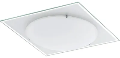 Produktbild von LED Deckenleuchte, Glas satiniert, Spiegelrand L 30 cm