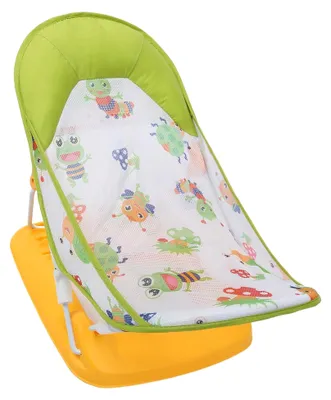 Produktbild von Höhenverstellbarer und klappbarer Baby-Badestuhl mit Liege für Neugeborene und Kleinkinder, rutschfest und platzsparend