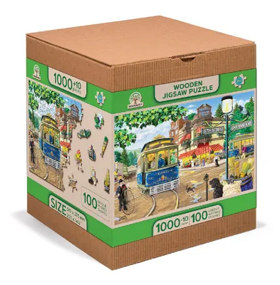 Obrázek produktu pro Puzzle Victorian Street 1010 dílků, dřevěné