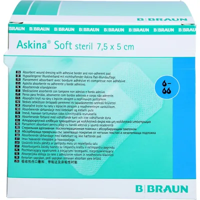 Image de Askina Soft stérile 5x7,5CM HYPOALLERGENER WUNDVERB, 50 pcs VER