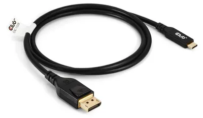 Produktbild von CLUB3D USB Type-C Cable to DP 2.1 Bi-Directional VESA DP80 Certified Cable M/M 1m/3.28ft