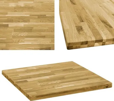 Zdjęcie produktu dla vidaXL Blat kwadratowy 44 mm 80x80 cm lite drewno dębowe