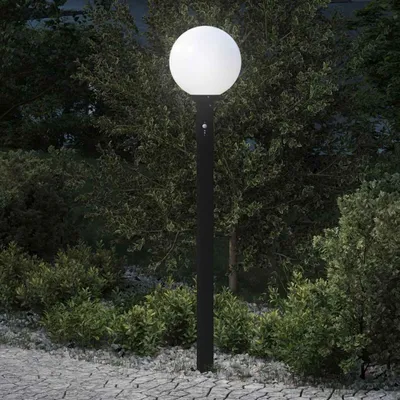 Produktbild von Pollerleuchte mit Sensor 120 cm Schwarz IP44