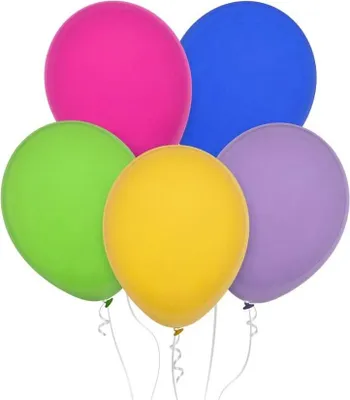 Image de Ballons multicolores aux tons pastel, 23 cm, 100 pièces