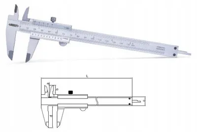 Produktbild von Insize Analog-Messschieber 150 mm 1205-1501S Edelstahl