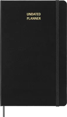 Immagine prodotto di Moleskine - Agenda settimanale "Undated", copertina rigida PF4516 (Taglia unica) (Nero)