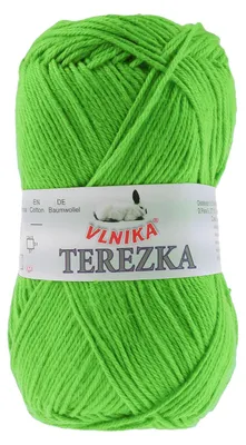 Strickgarn TEREZKA 100% Baumwolle, limonengrün