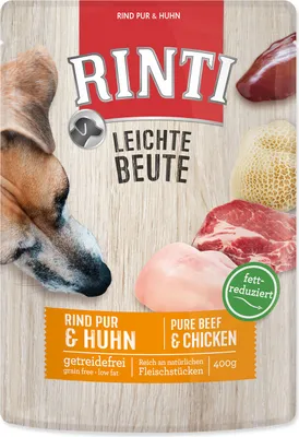 Produktbild von RINTI Leichte Beute, Adult, jede Rasse, Rind, Huhn, 400 g, Ohne Soja
