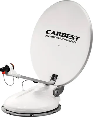 Produktbild von Carbest Travelsat 2 vollautomatische Single SAT Anlage, Bluetooth, LNB, Weiß - Wohnwagen, Wohnmobil