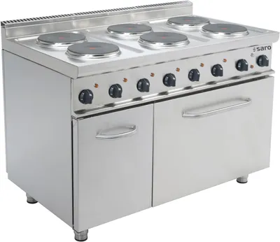 Obrázok produktu pre Elektrický sporák s elektrickou rúrou, model E7/Cuet6Le, rozmery: Š 1200 x H 700 x V 850
