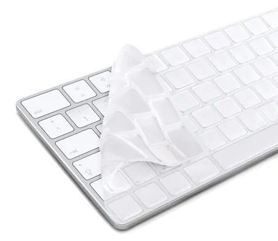Obrázek produktu pro Silikonový kryt na klávesnici pro klávesnici s rozložením QWERTZ, průhledný
