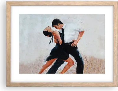 Produktbild von Gerahmtes Poster - Rahmen in heller Eiche - tanzen sie - 40x30 cm - Wand Bild - Wanddeko - Wandbilder - Kunstposter - Wandposter - Bilderrahmen - Bilder - Kunstdruck - Wandbild - P2NAA40x30-3771
