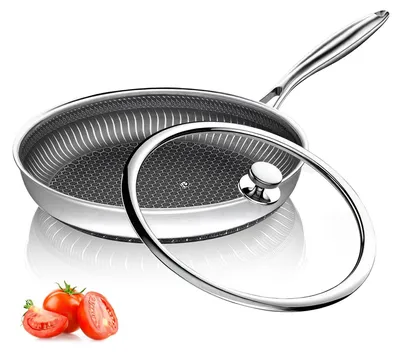 Obrázok produktu pre Nerezová panvica s pokrievkou a nepriľnavým povrchom, 26 cm
