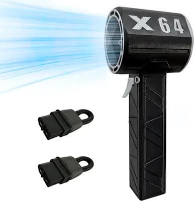 Produktbild von Elektrischer Druckluft-Staubwedel, max. 1400 g Blaskraft, buerstenloser Motor, stufenlos einstellbare Windgeschwindigkeit, Turbo-Ventilator, eingebauter wiederaufladbarer 8000-mAh-Akku, Sicherheitsverriegelung, kabelloser tragbarer Jet-Trockenblaeser zum Reinigen und Entfernen von Staub