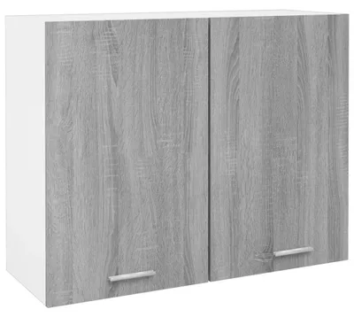 Obrázek produktu pro Nástěnná skříň Lyon Grey Sonoma 80x31x60 cm Materiál na bázi dřeva