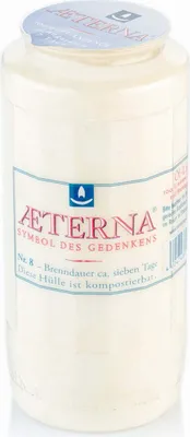 Produktbild von Aeterna-Ewiglichtoelkerzen Nr.8 weiss