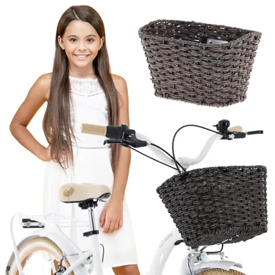 Immagine prodotto di Cestino per bambini ruota anteriore Cestino per bambini bicicletta Cestino per bambini Cestino per manubrio Accessori per biciclette 20 24 pollici