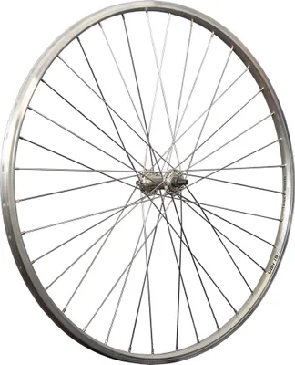 Produktbild von 28 Zoll Vorderrad Schürmann Hohlkammerfelge Aluminiumnabe Vollachse silber V-Brake