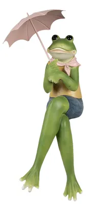 Obrázok produktu pre Clayre & Eef figúrka žaba 42 cm zelená polyresin