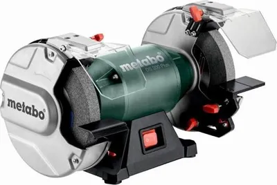 Produktbild von Schleifbock METABO DS 200 Plus, Schleifscheiben 36 P und 60 N, Mit Funkenschutz, Werkstückauflage