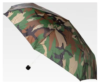 Produktbild von Knirps Woodland Taschenschirm mit Teleskopstangen und Schutzhülle