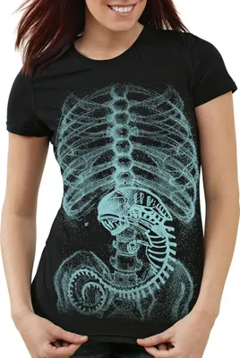 Produktbild von style3 Xenomorph Alien T-Shirt Damen, Größe:S
